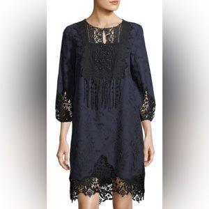 T Tahari Amanda Embroidered Dress NWOT